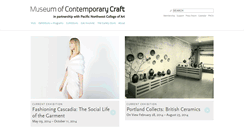 Desktop Screenshot of museumofcontemporarycraft.org